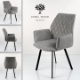 Krzesło DELUXE KR-170 Tkanina STRONG 14 Noga Metalowa